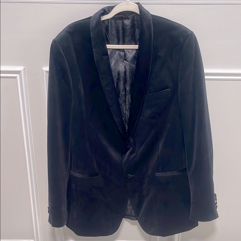 LINEA UOMO Black Velvet Blazer